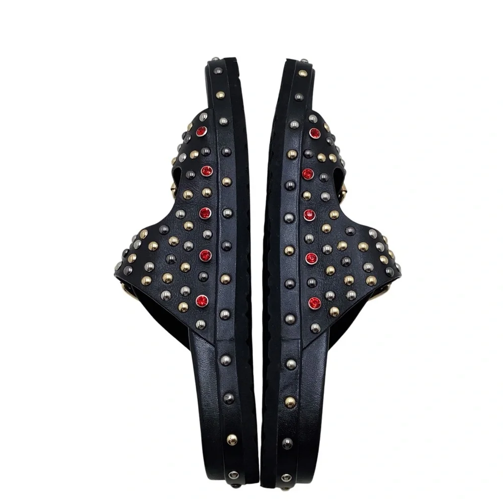 🆕{SaintG} Chloe StuddedDouble Buckle Sandal - Picture 4 of 13